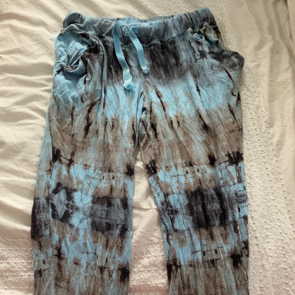 GIRLS FRENCH TERRY TIE DYE SLOUCHING PANTS